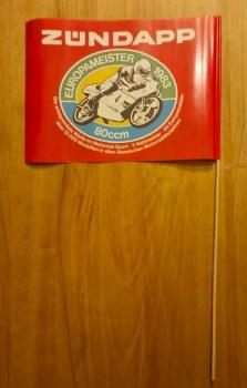 Zündapp Fahne " Lieber gleich Zündapp " Original und NOS !!